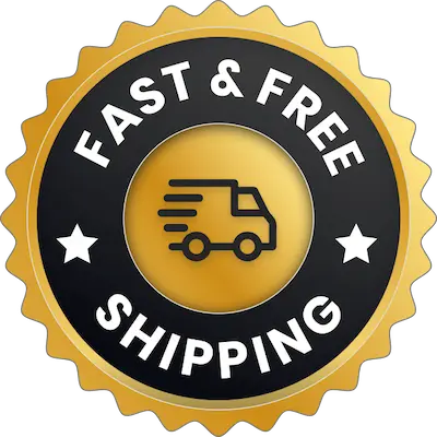 Fast and free shipping badge